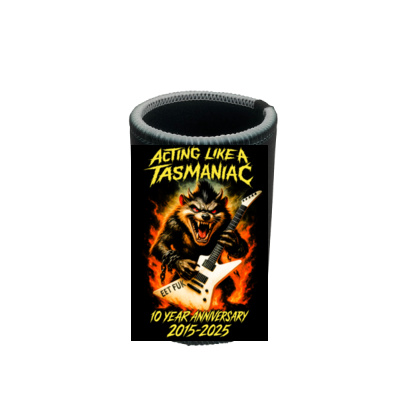 2025 - UNOFFICIAL DESIGN JC's TAS DEVIL DESIGN STUBBY HOLDER - Stubby Coolers with Base Thumbnail
