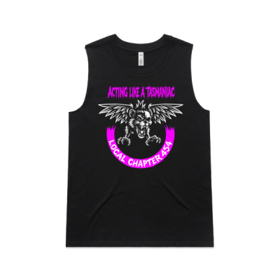 2025 - UNOFFICIAL WOMEN'S  "DEVIL WITH WINGS" (Pink) (Front Only) - Women's Upside Tank Thumbnail